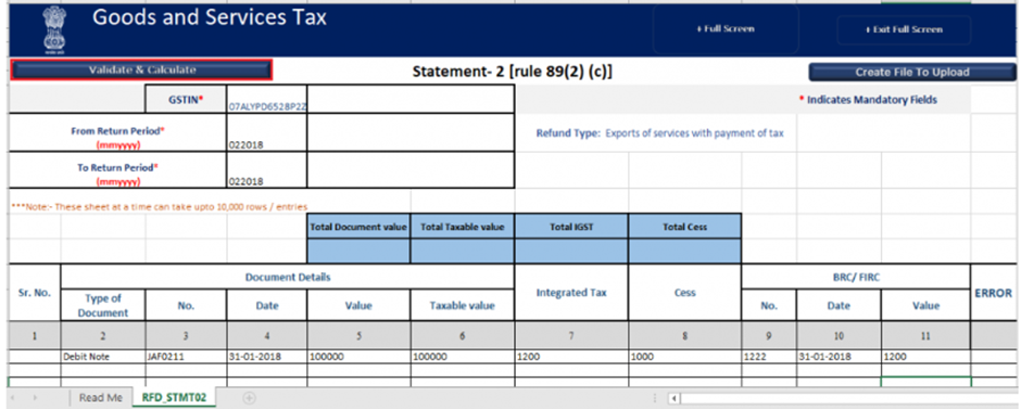 Refund of IGST paid on export of services